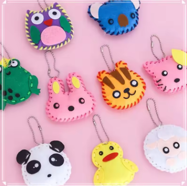 Cute Animal Felt Keychains