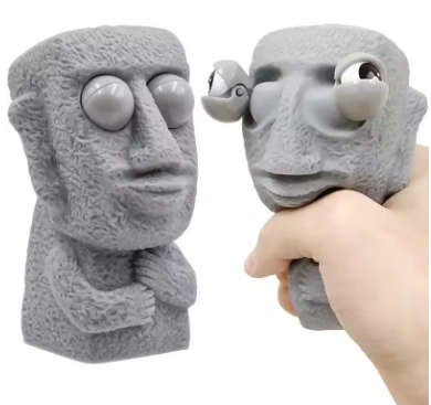 Stone Face Squeeze Toy
