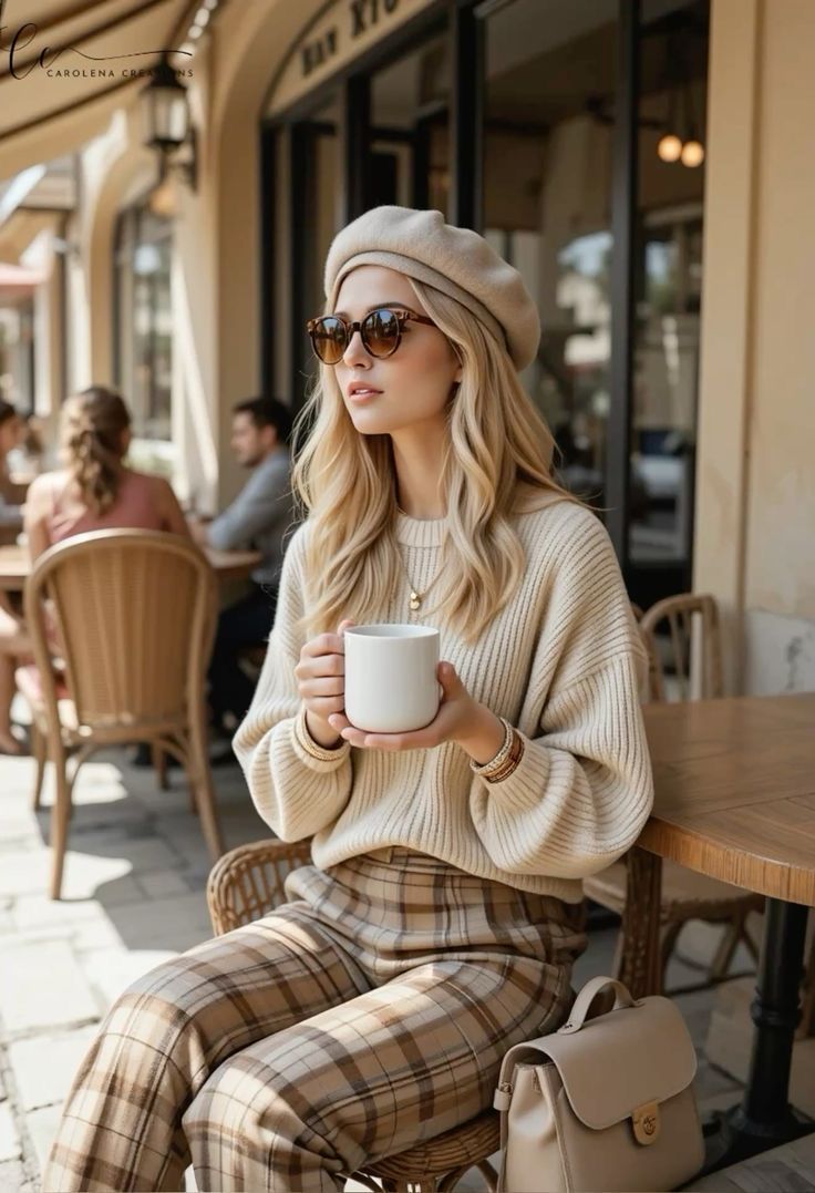 Beige Knitted Sweater