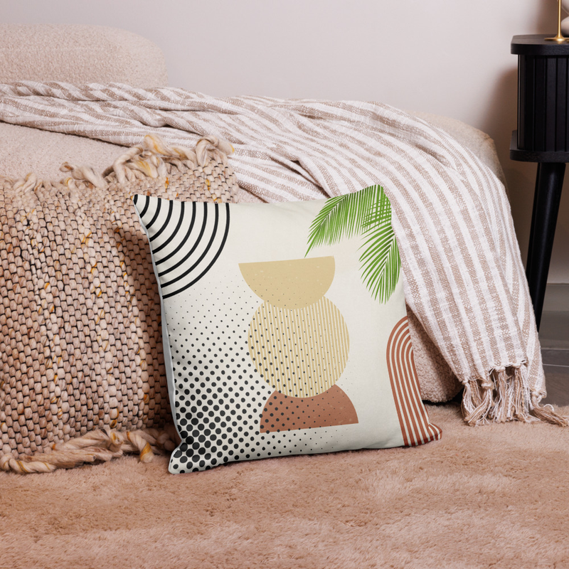 Coussin Vases Nordiques Beige