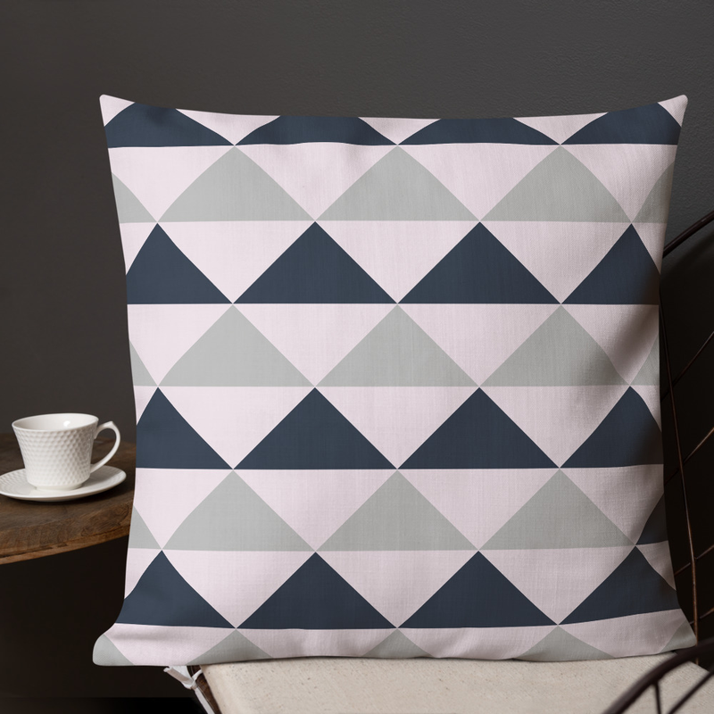 Coussin Géométrie Scandinave Gris