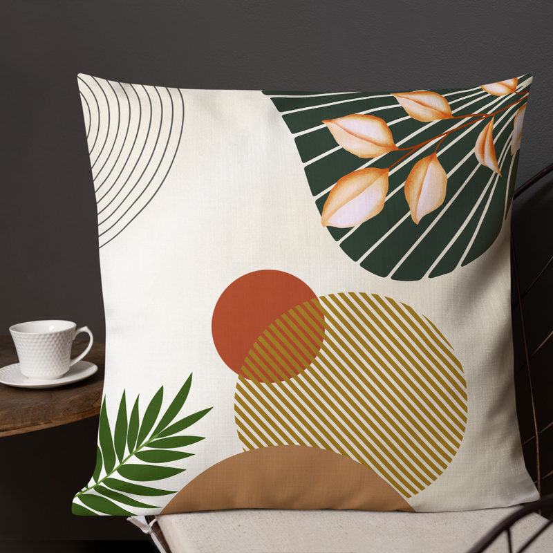 Coussin Feuillage & Terre Cuite