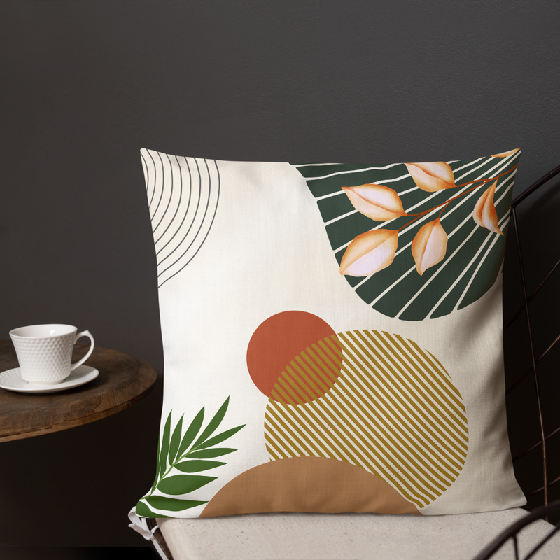 Coussin Feuillage & Terre Cuite