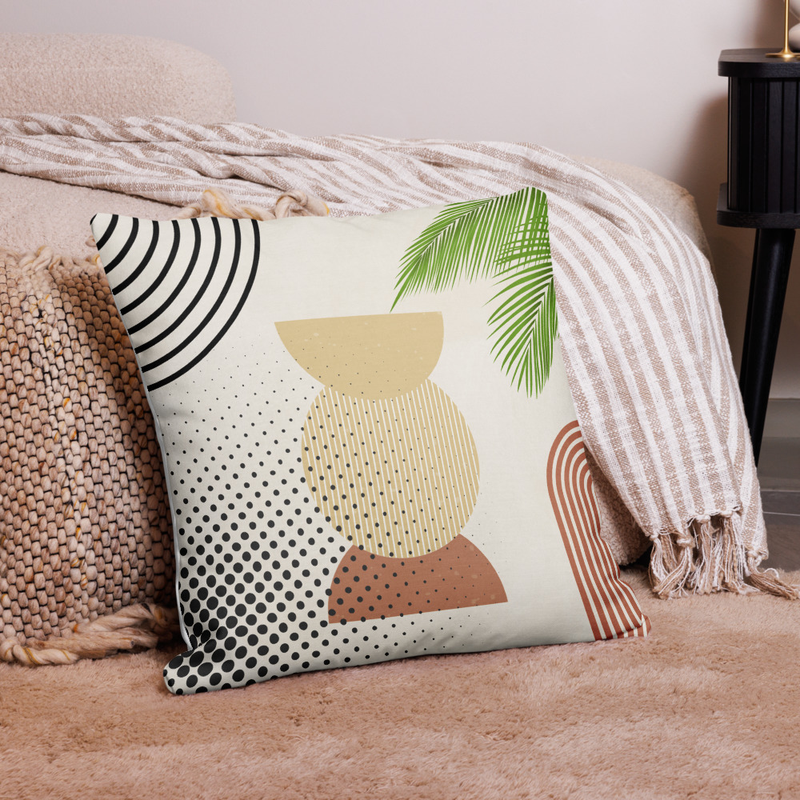 Coussin Vases Nordiques Beige