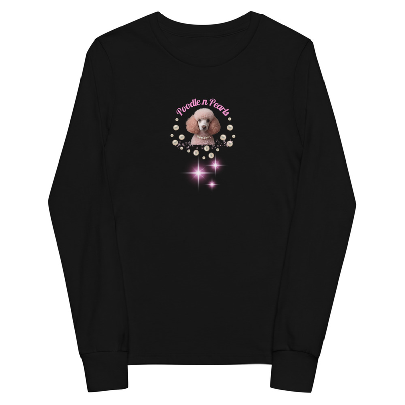 Poodle n Pearls Youth Long Sleeve Shirt