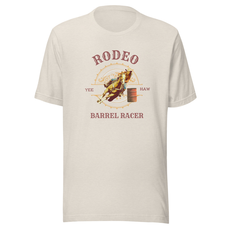 Rodeo Barrel Racer T-shirt - cowgirl 