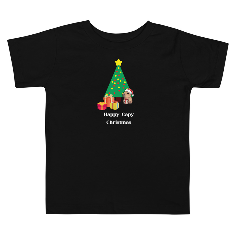 Happy Capy Christmas Kids T-Shirt