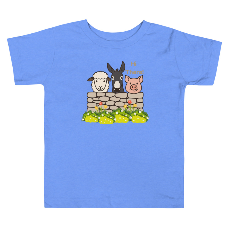 Kids' Farm Animal Cartoon T-shirt