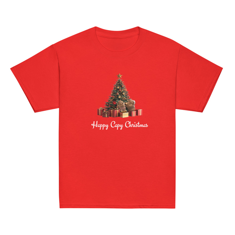 Happy Capybara Christmas T-shirt