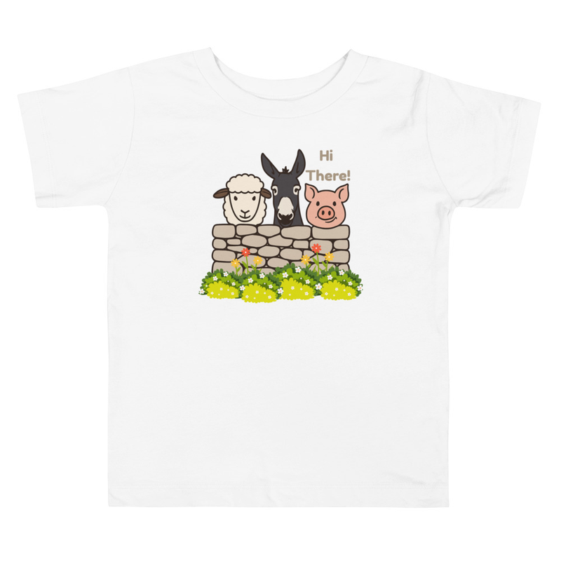 Kids' Farm Animal Cartoon T-shirt