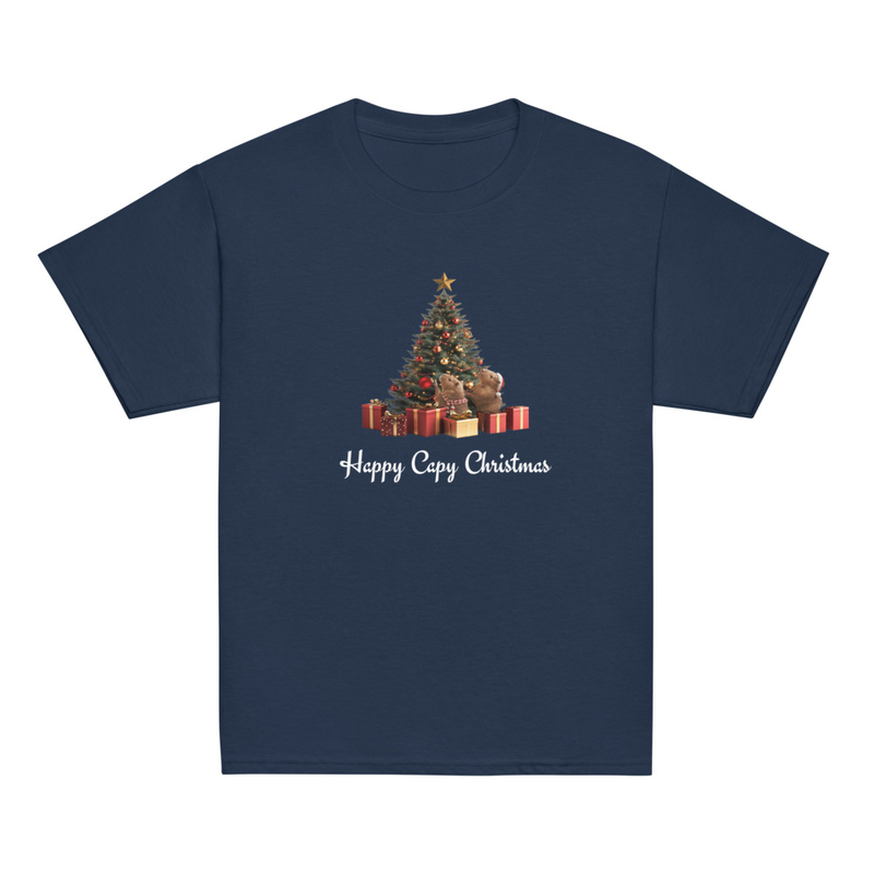 Happy Capybara Christmas T-shirt