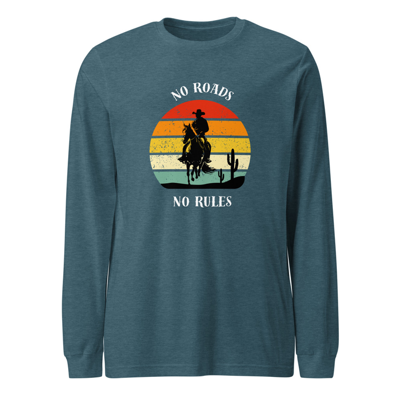 No Roads No Rules Cowboy Shirt
