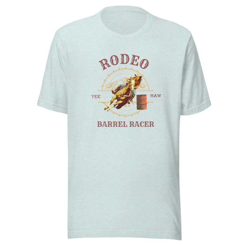 Rodeo Barrel Racer T-shirt - cowgirl 
