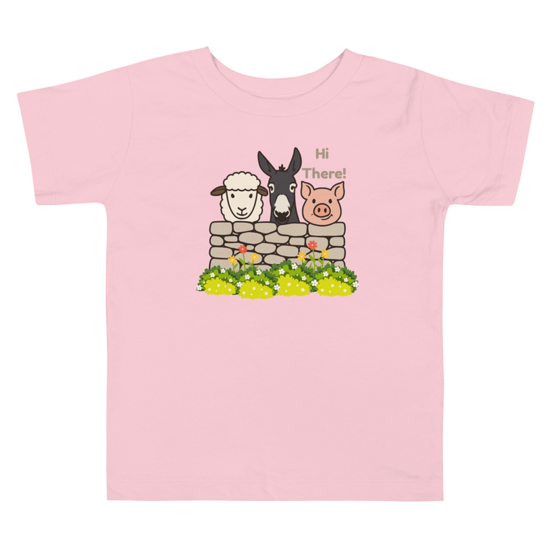 Kids' Farm Animal Cartoon T-shirt