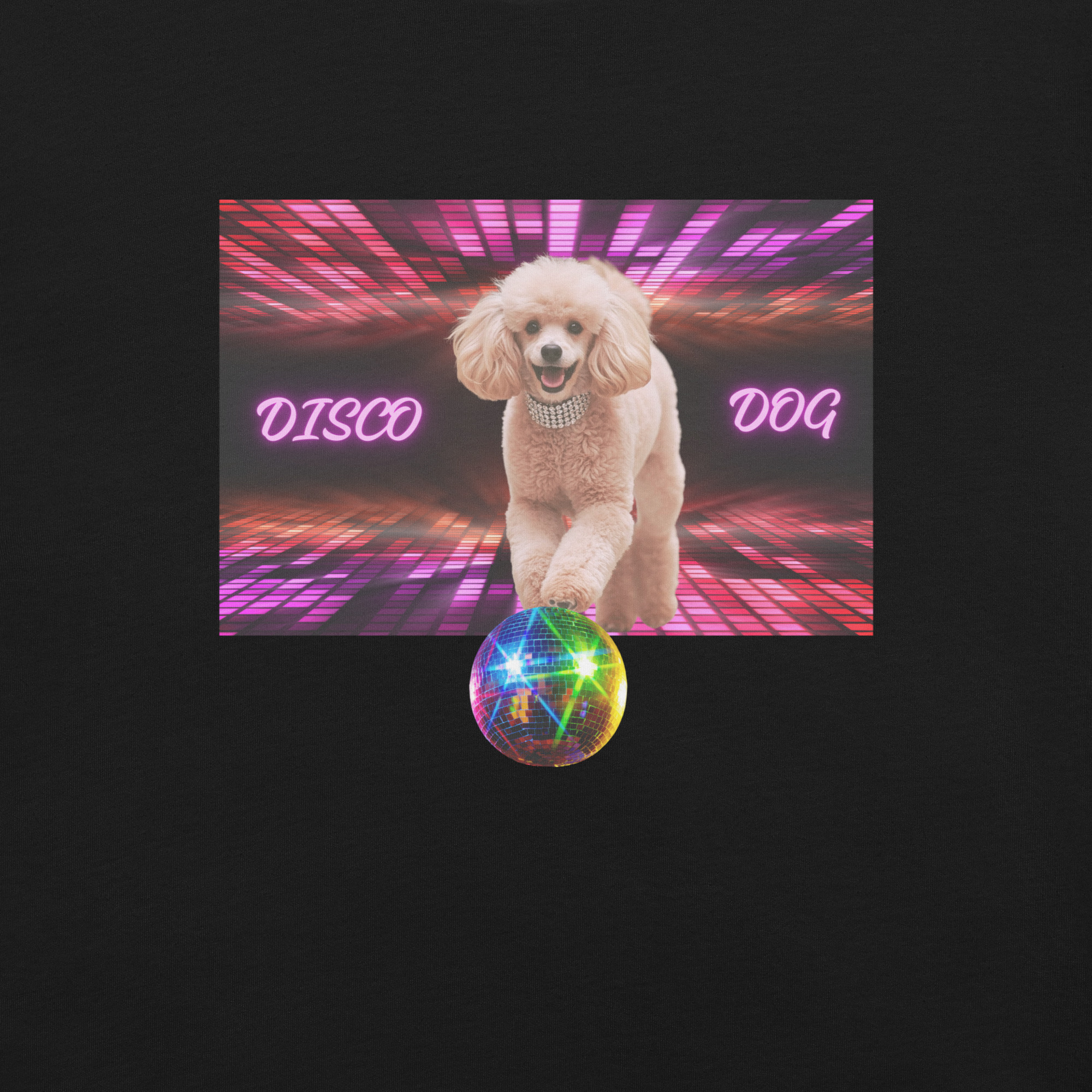 Disco Dog Poodle T-Shirt