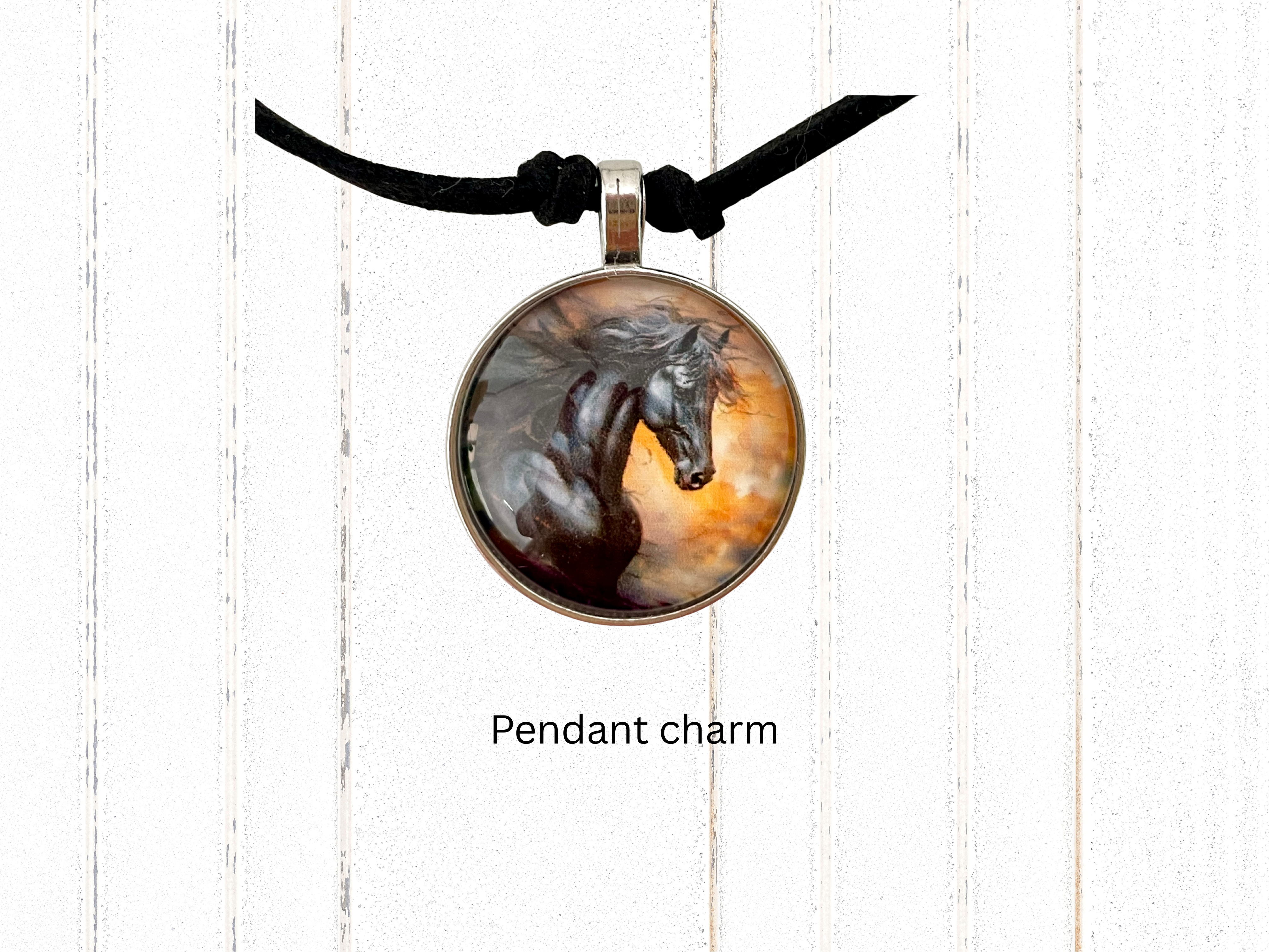 Colourful Wool Wrapped Horseshoe Wall or Door Decor with Horse Charm – Handmade Lucky Gift