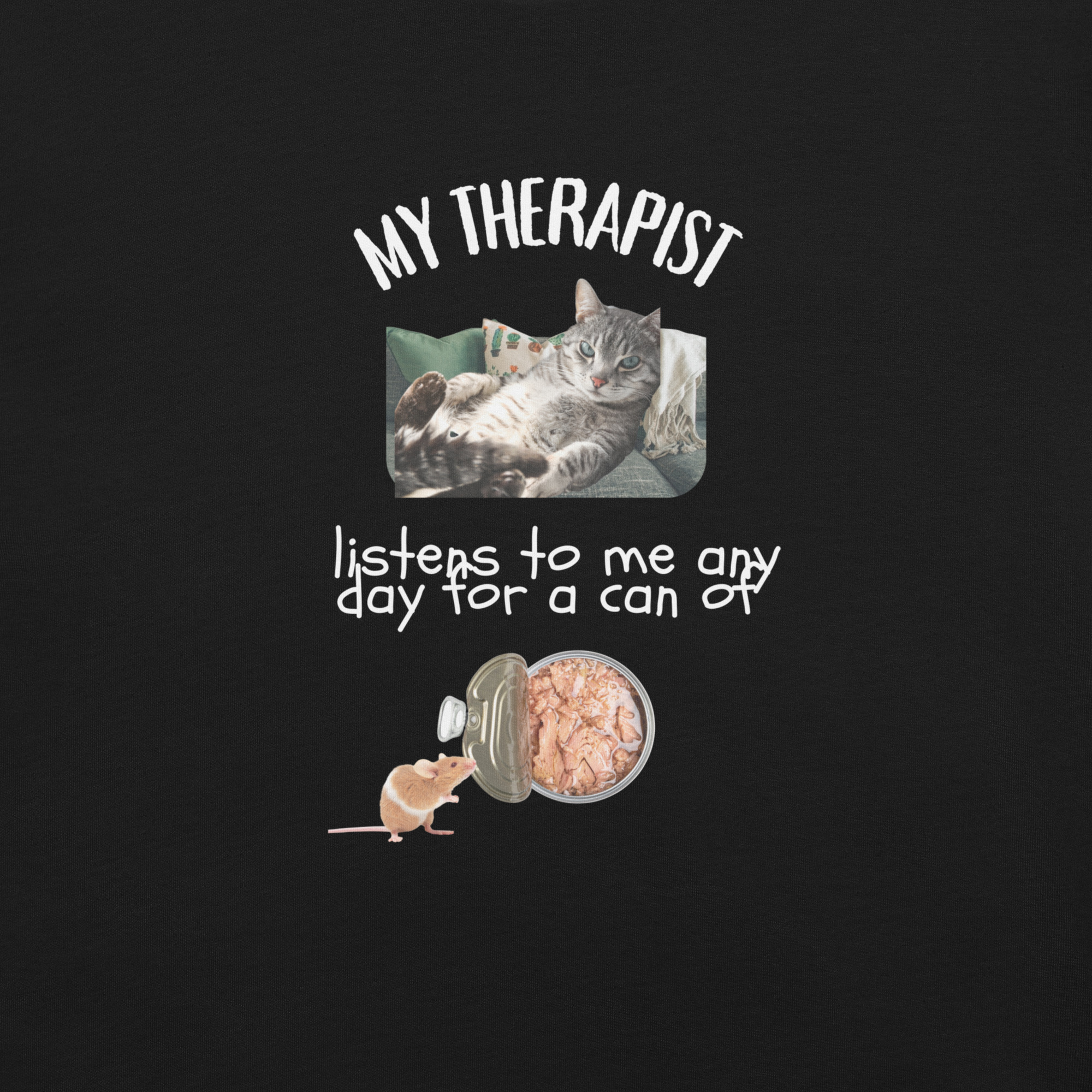 Funny Cat Therapist T-Shirt