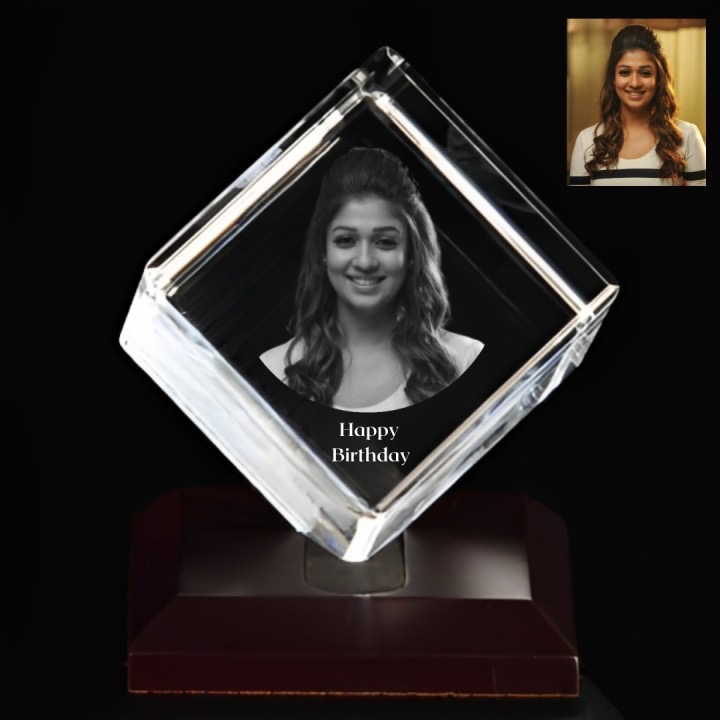3D Photo Crystal Cube