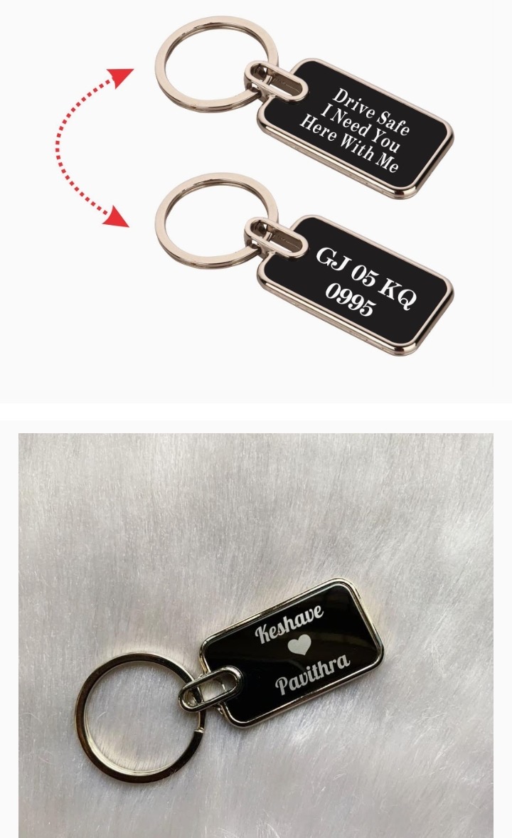 Personalized Engraved Keychain