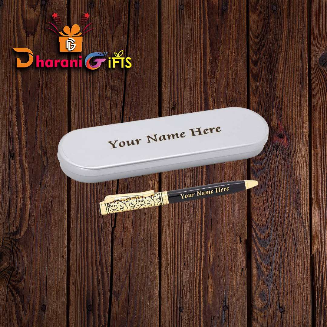 Personalized Engraved Pen Set, With Metal box