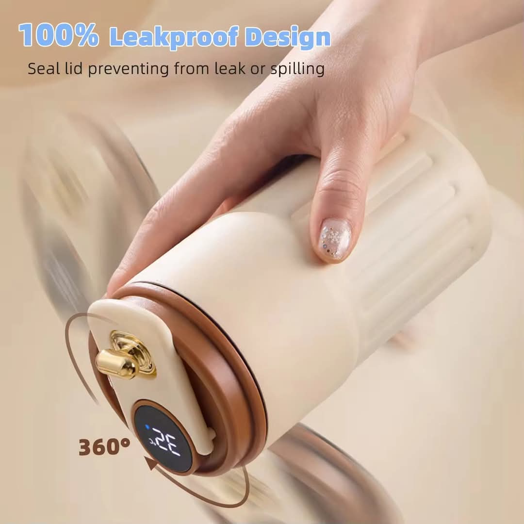 Metal Leakproof Thermos Bottle Hot and Cold with Temparature Dispaly
