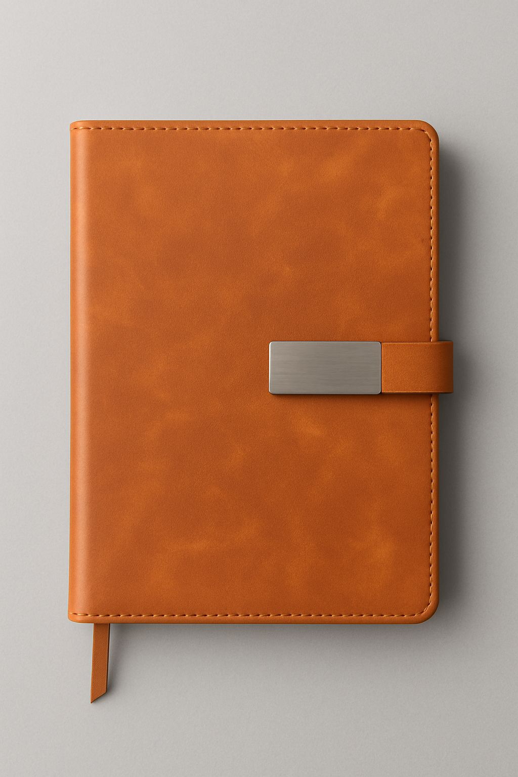 Leather Notebook with name or logo print on strip