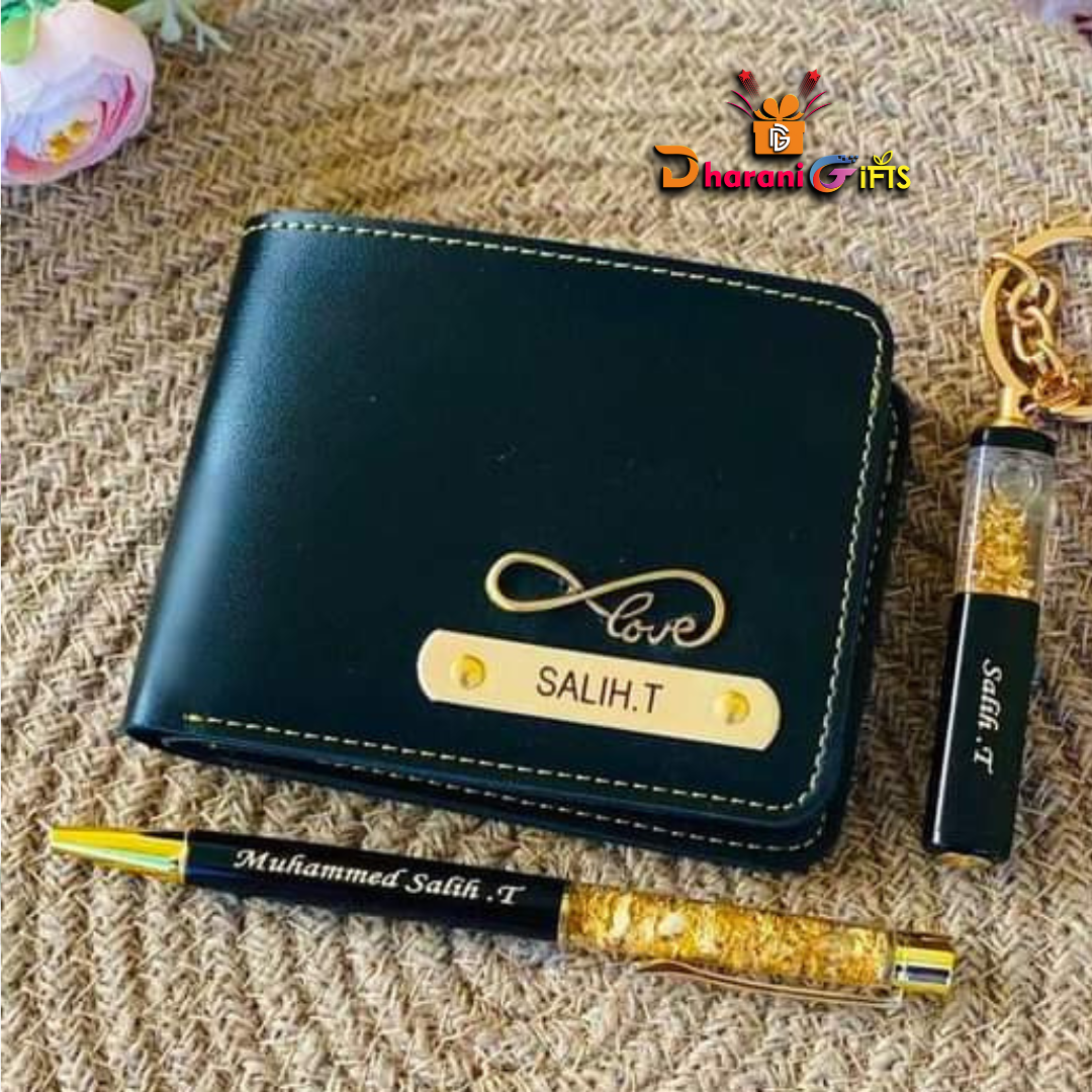 Personalized Wallet and Accessories Set