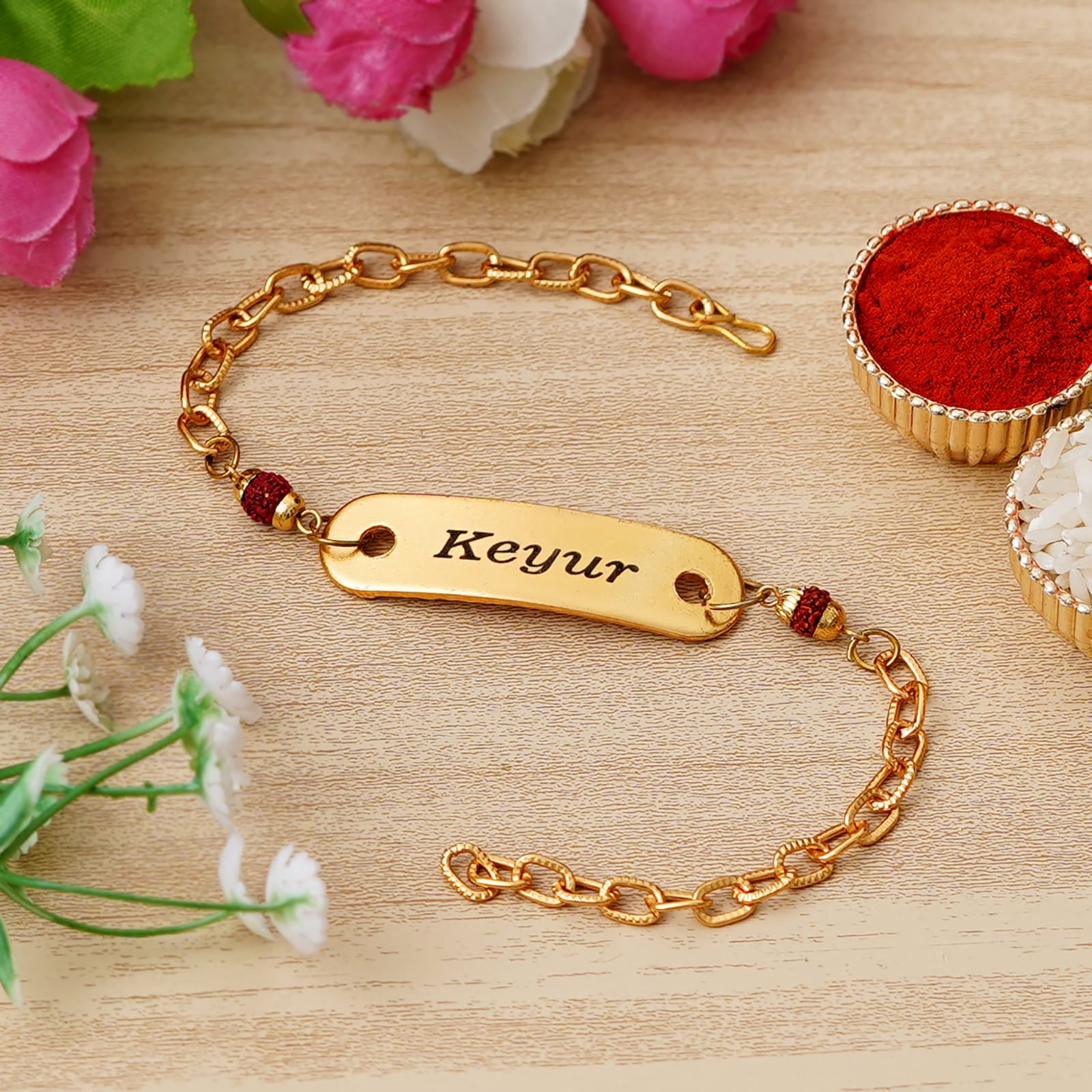 Personalized Gold-Plated Bracelet