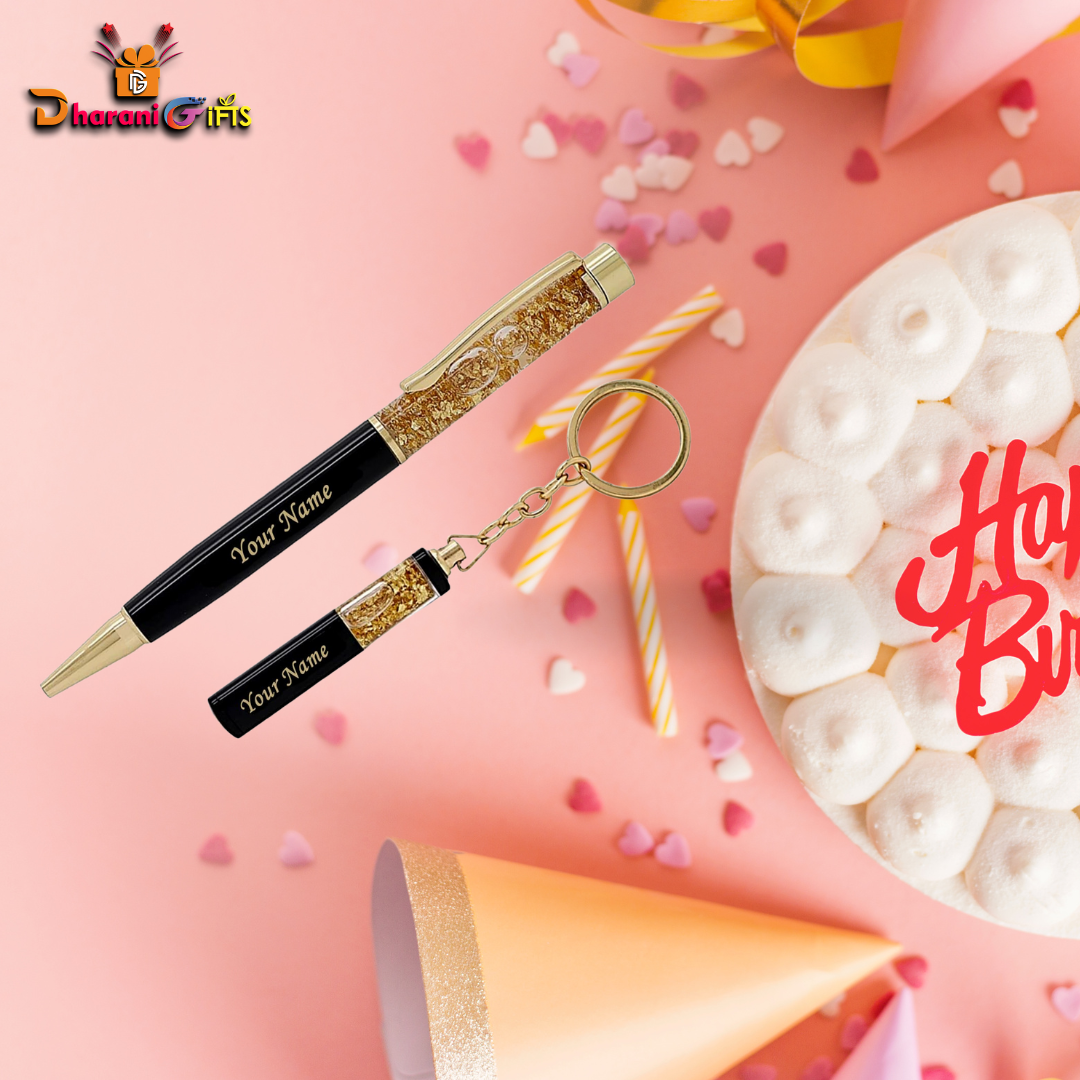 Personalized Pen and Keychain Gift Set