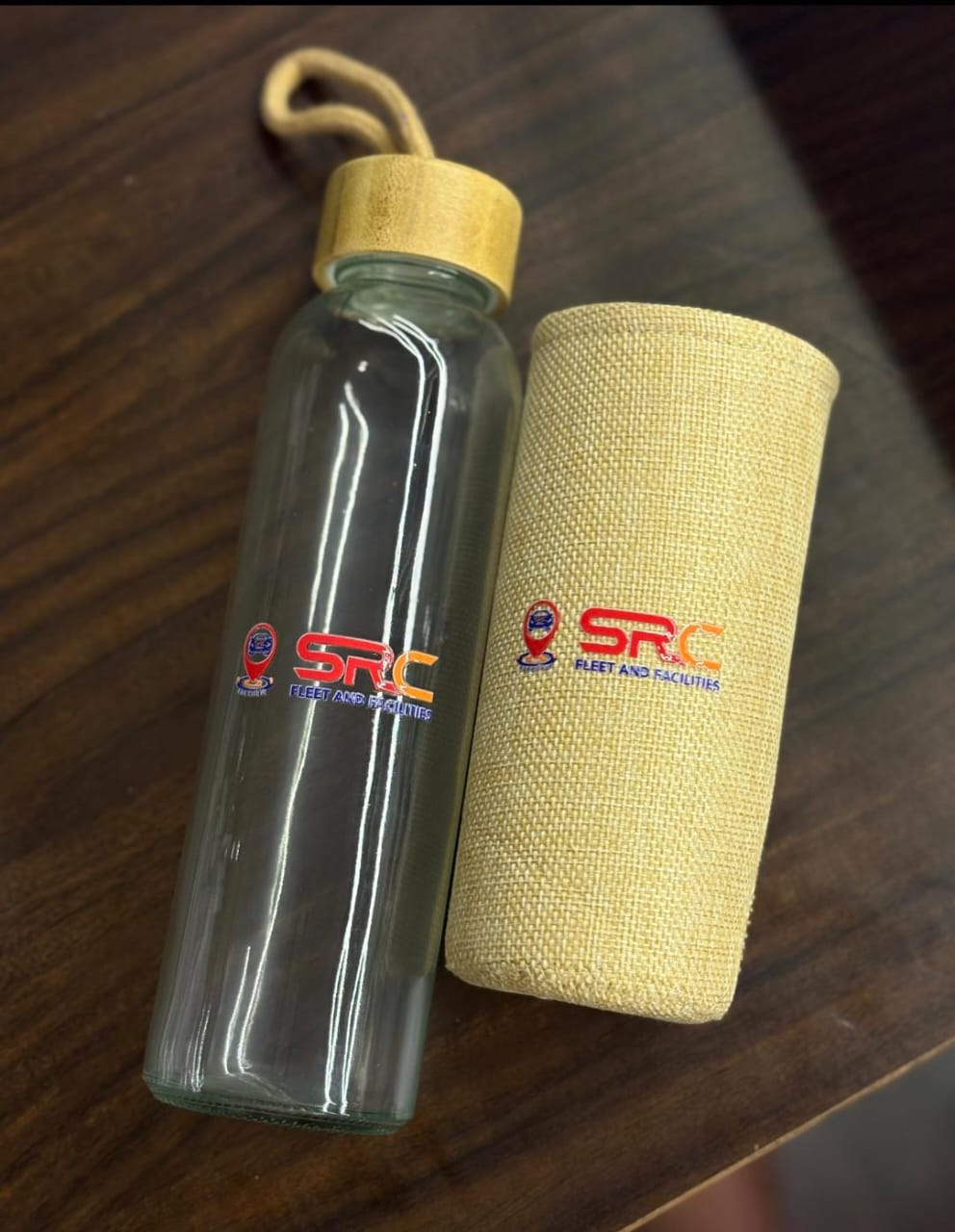 SRC Glass Water Bottle