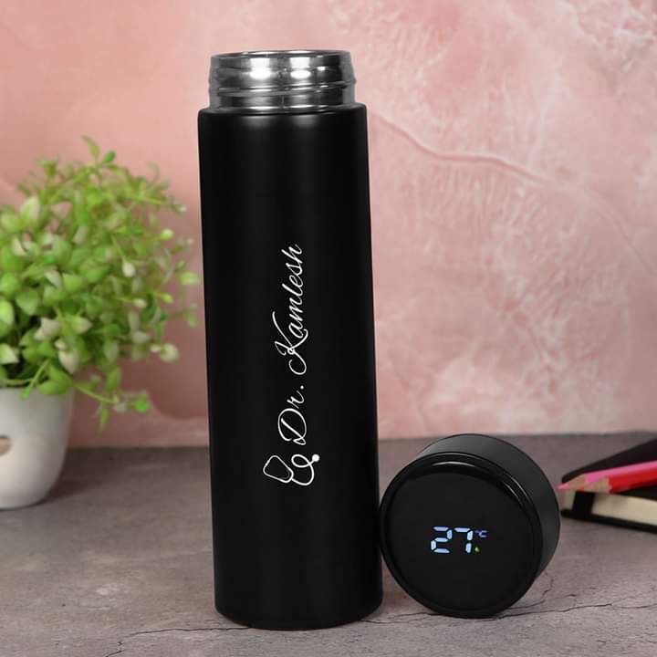 Personalized Temperature Display Water Bottle