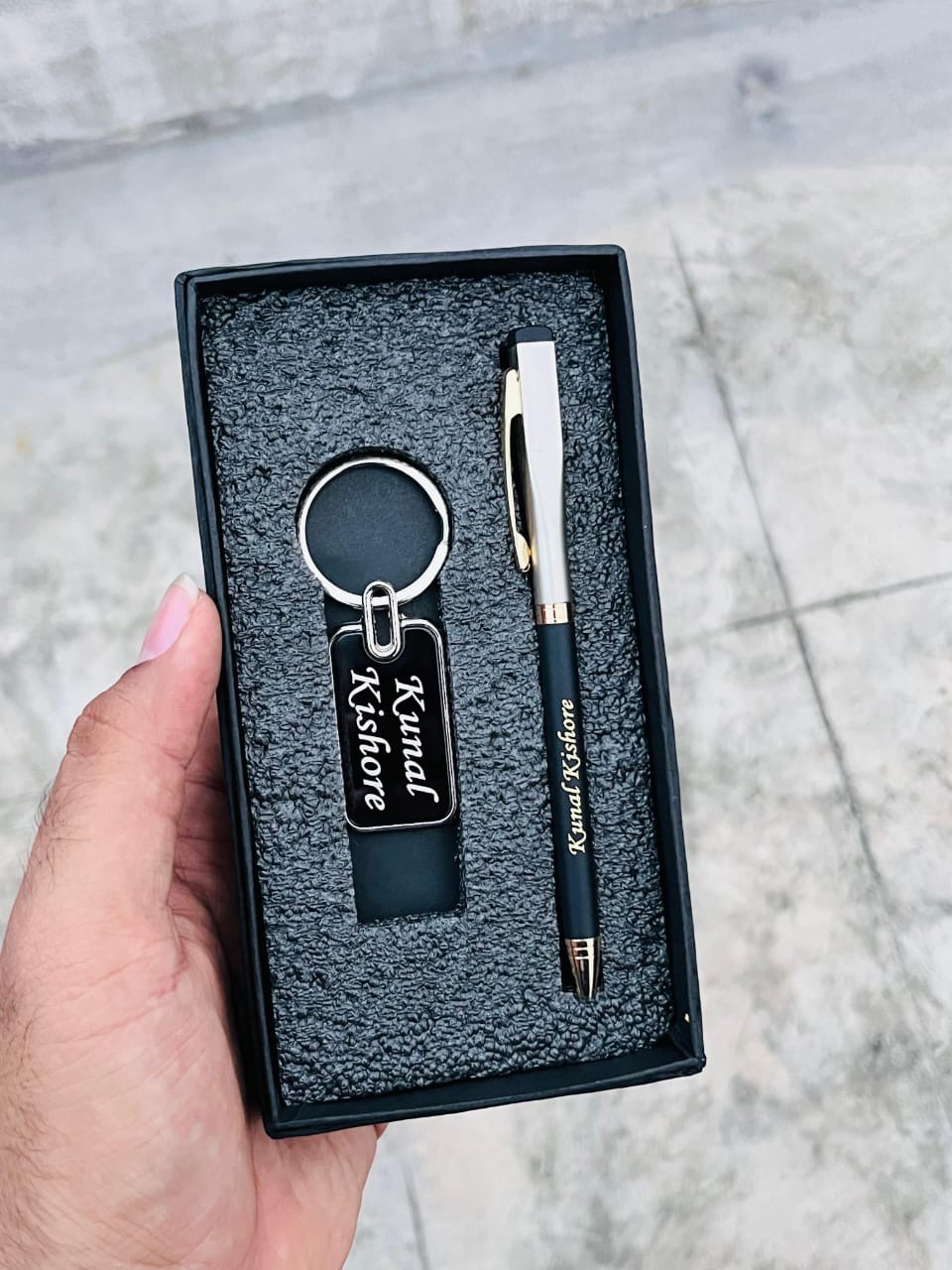 Personalized Pen and Keychain Gift Set