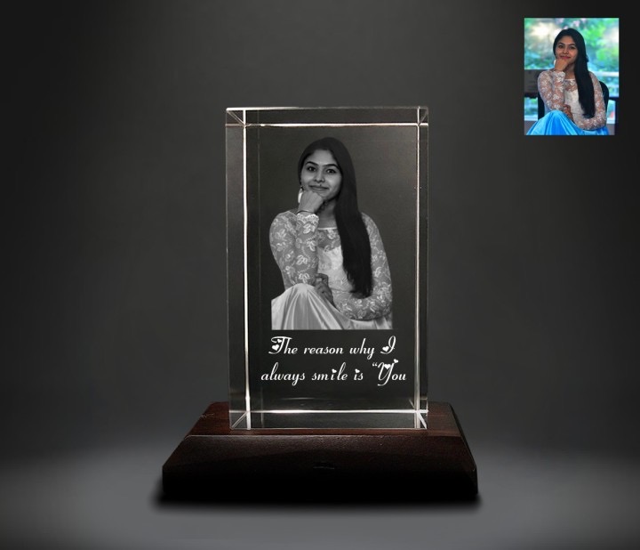 Personalized Crystal Photo Engraving