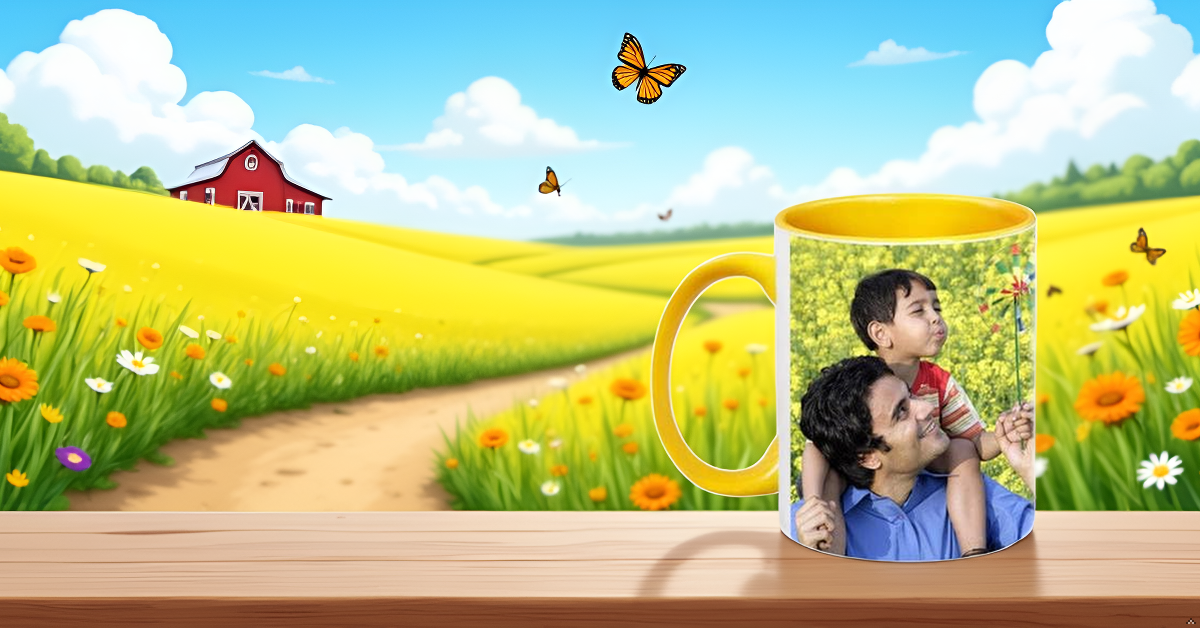 Inner Colour Custom Photo Mug