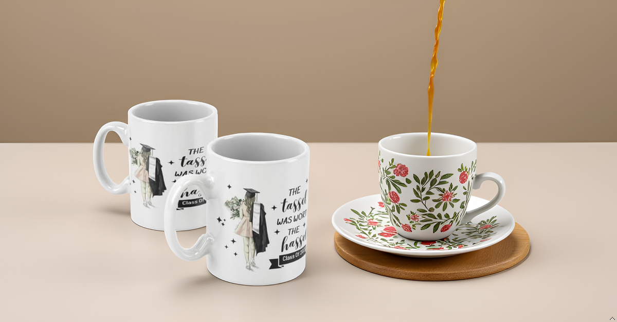 Customized Ceramic Mug With Photo Print