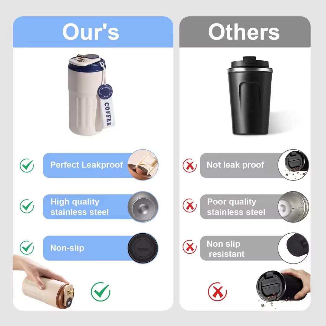 Metal Leakproof Thermos Bottle Hot and Cold with Temparature Dispaly