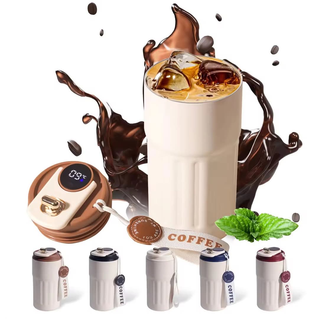 Metal Leakproof Thermos Bottle Hot and Cold with Temparature Dispaly