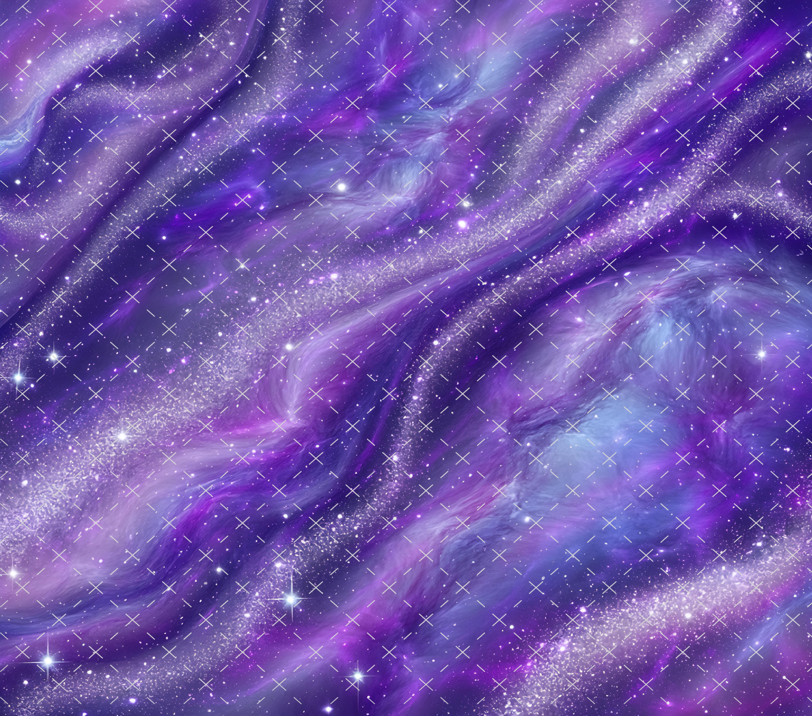 Purple Glitter Tumbler Wrap: Amethyst Marble Galaxy Design 20oz PNG (Digital Download)