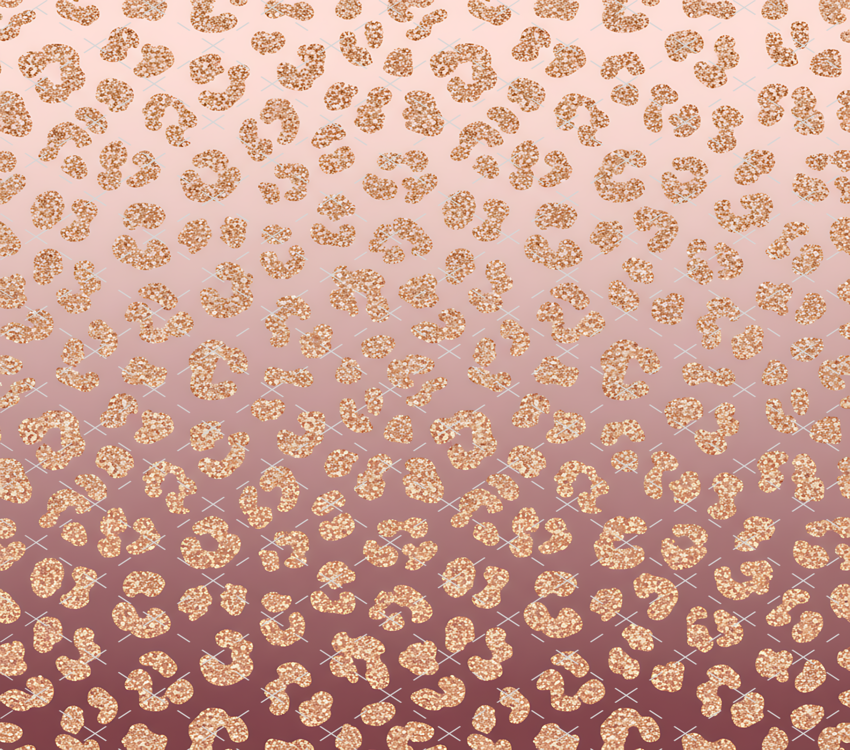 Rose Gold Leopard tumbler wrap 20oz PNG