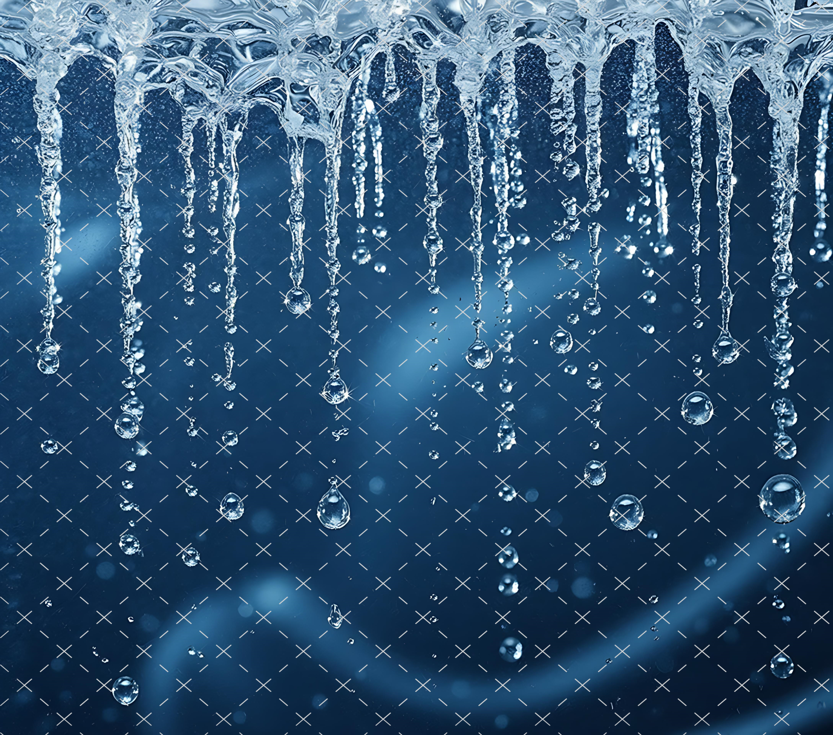 Frozen Icicle Tumbler Wrap 20oz PNG