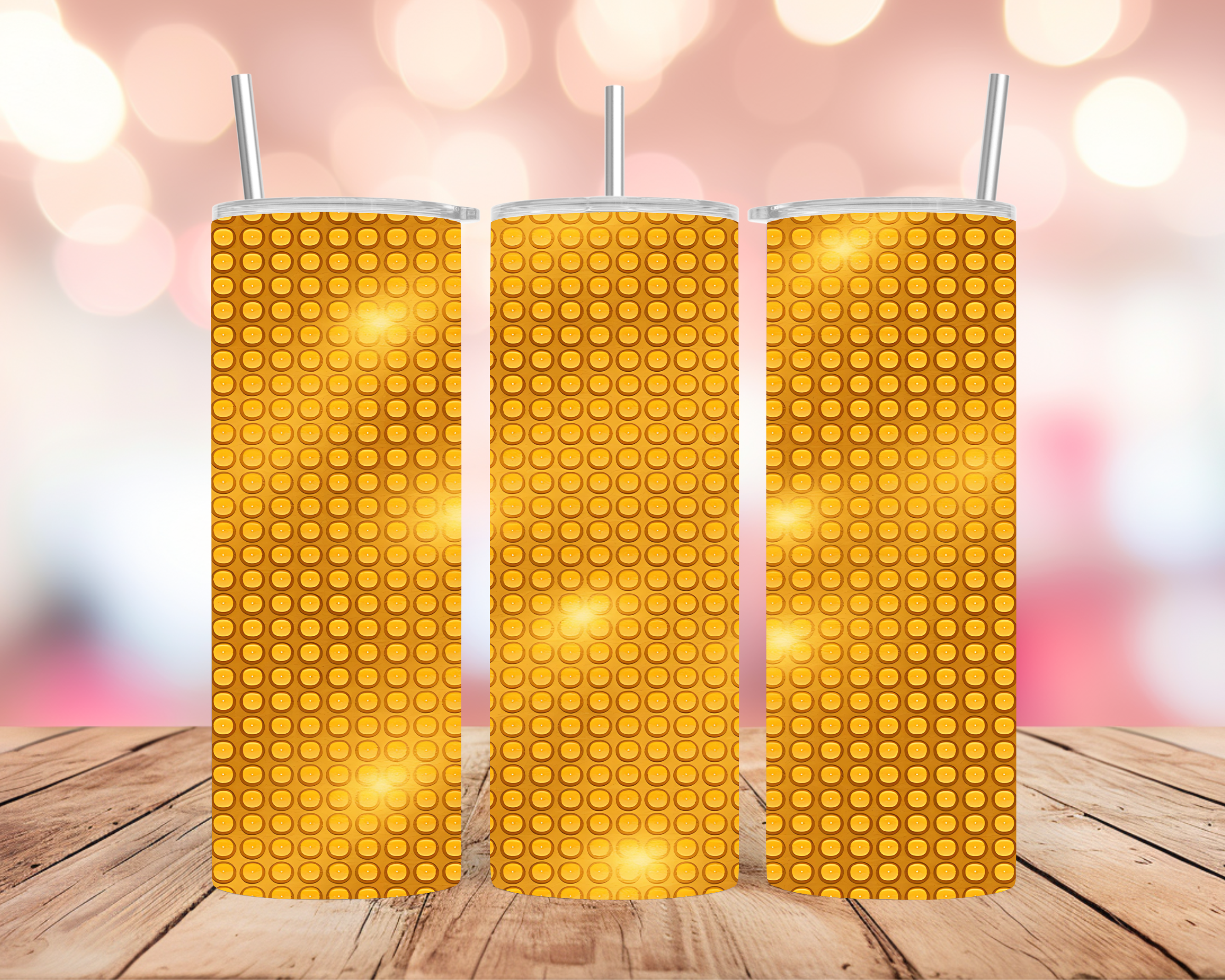 Gold Luxury Tumbler Wrap: Shimmer Pattern Design 20oz PNG (Digital Download)