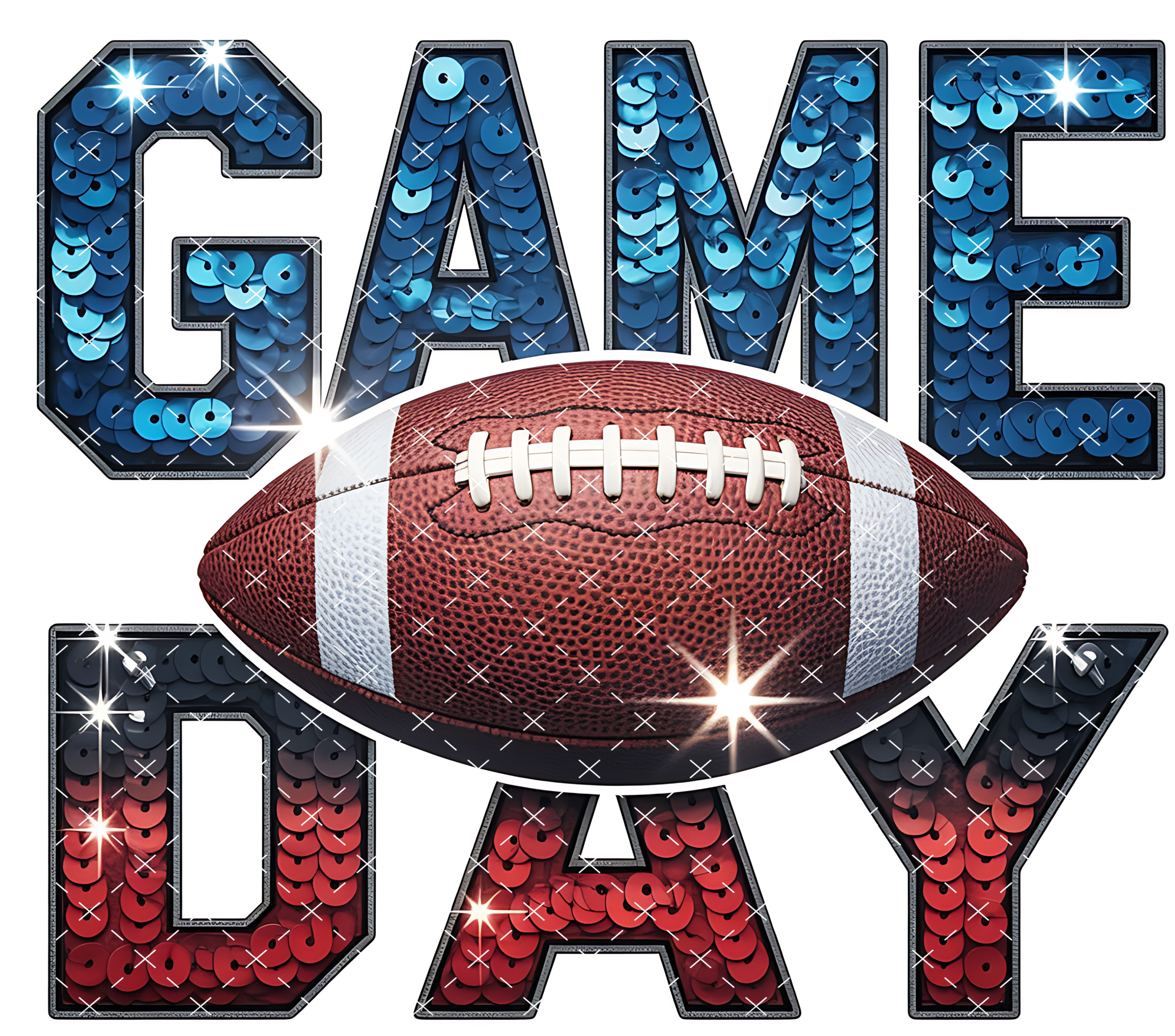 Game Day Football Tumbler Wrap 20oz PNG