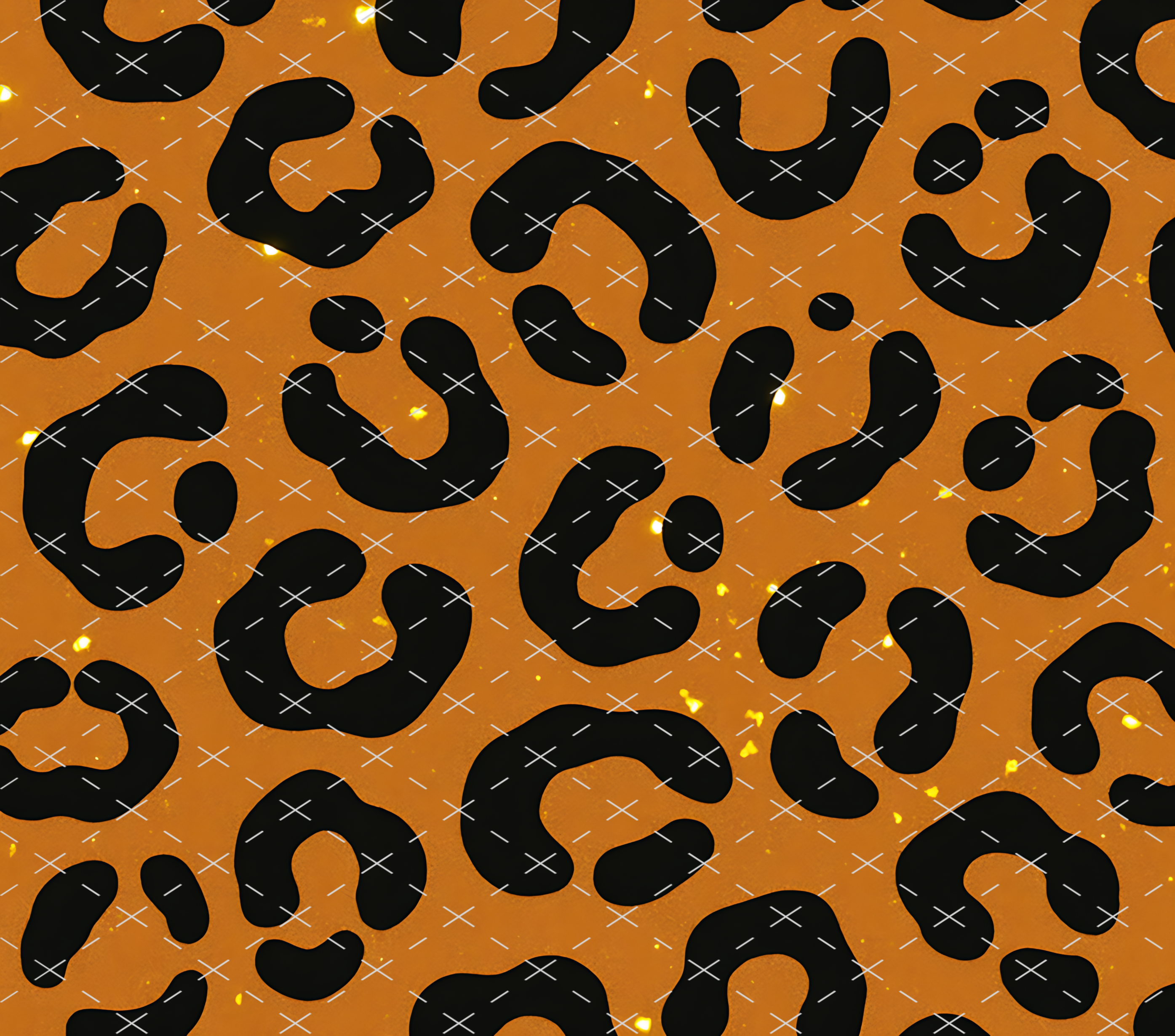 Golden Leopard Glam: Bold Animal Print Style tumbler wrap 20oz PNG