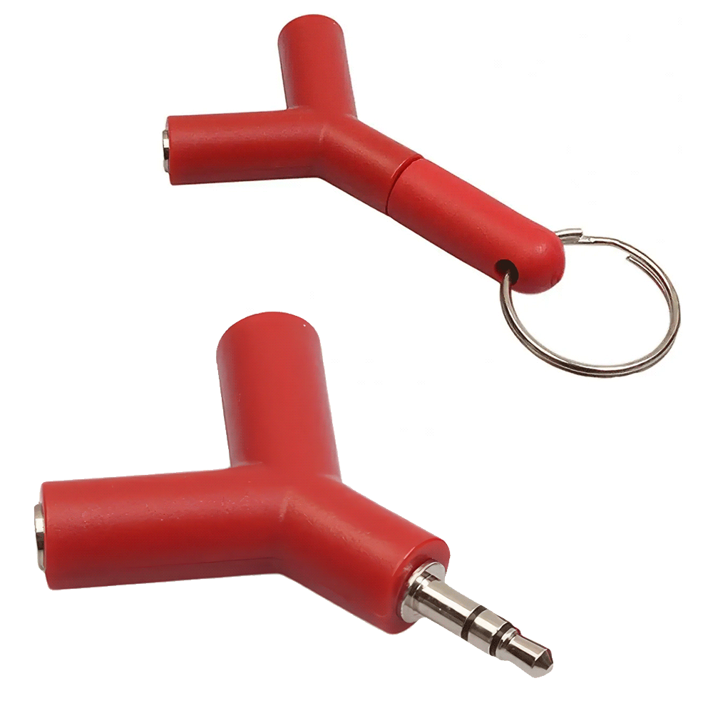 Kopfhörer Double Jack Adapter, 3.5 mm
