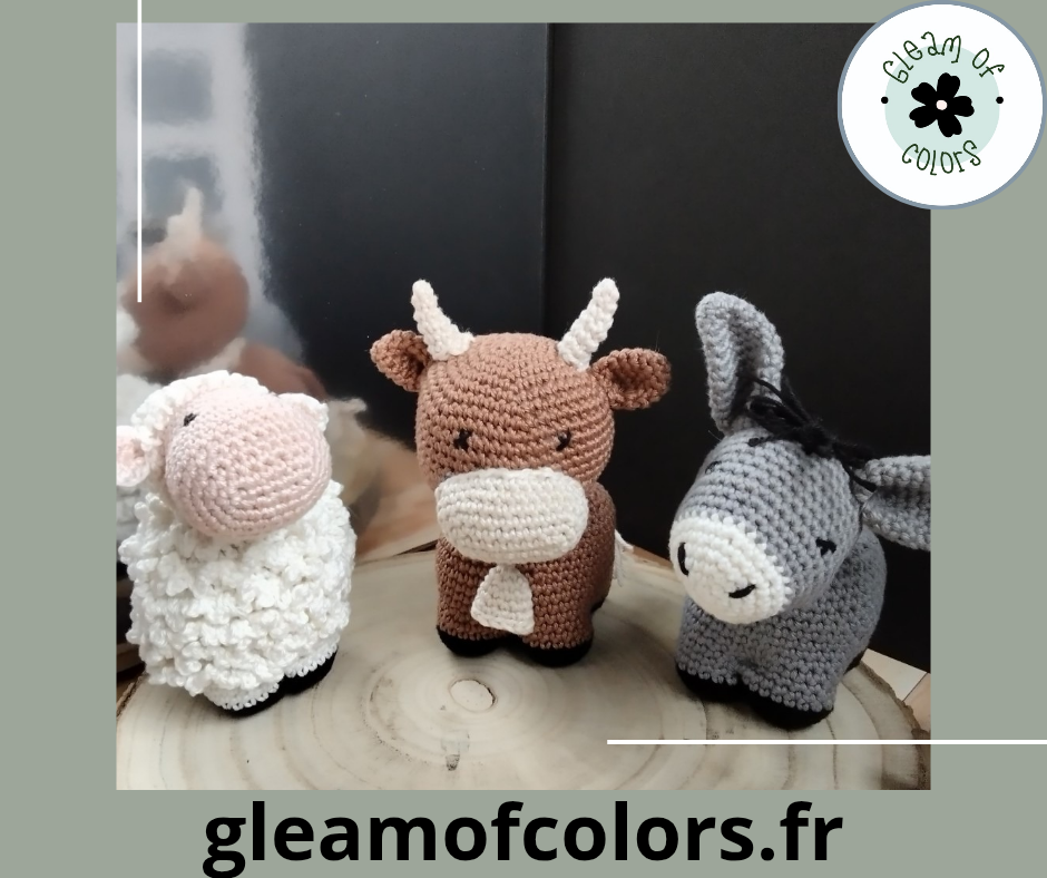 Crèche de Noël en crochet