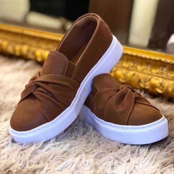 Brown Slip-On Casual Shoes