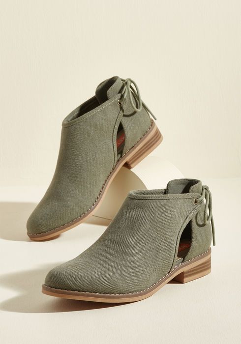 Olive Green Ankle Boots