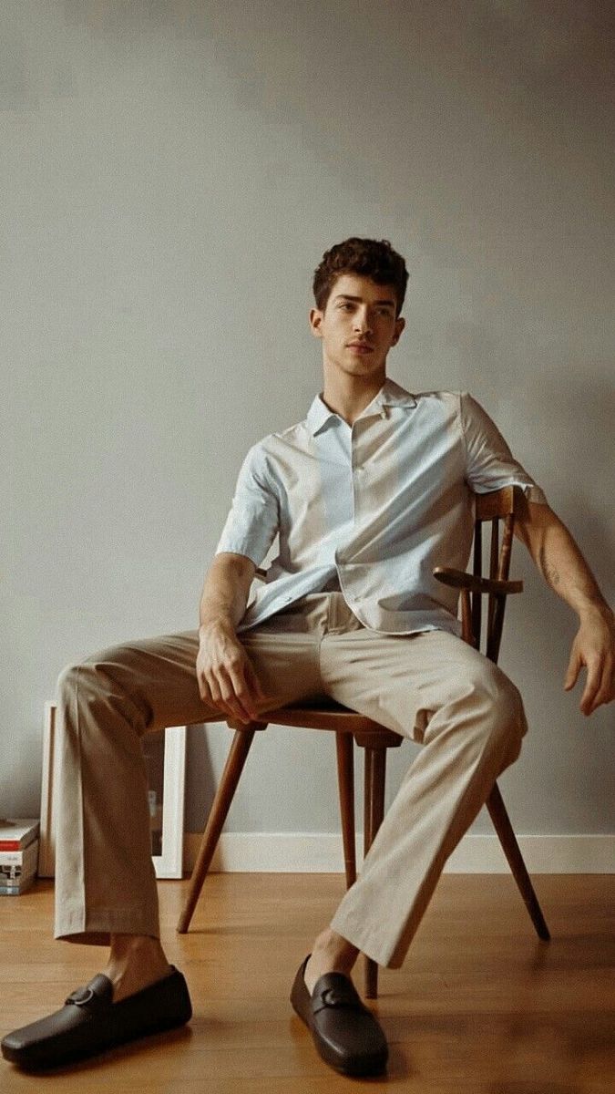 Men’s Light Beige Chinos