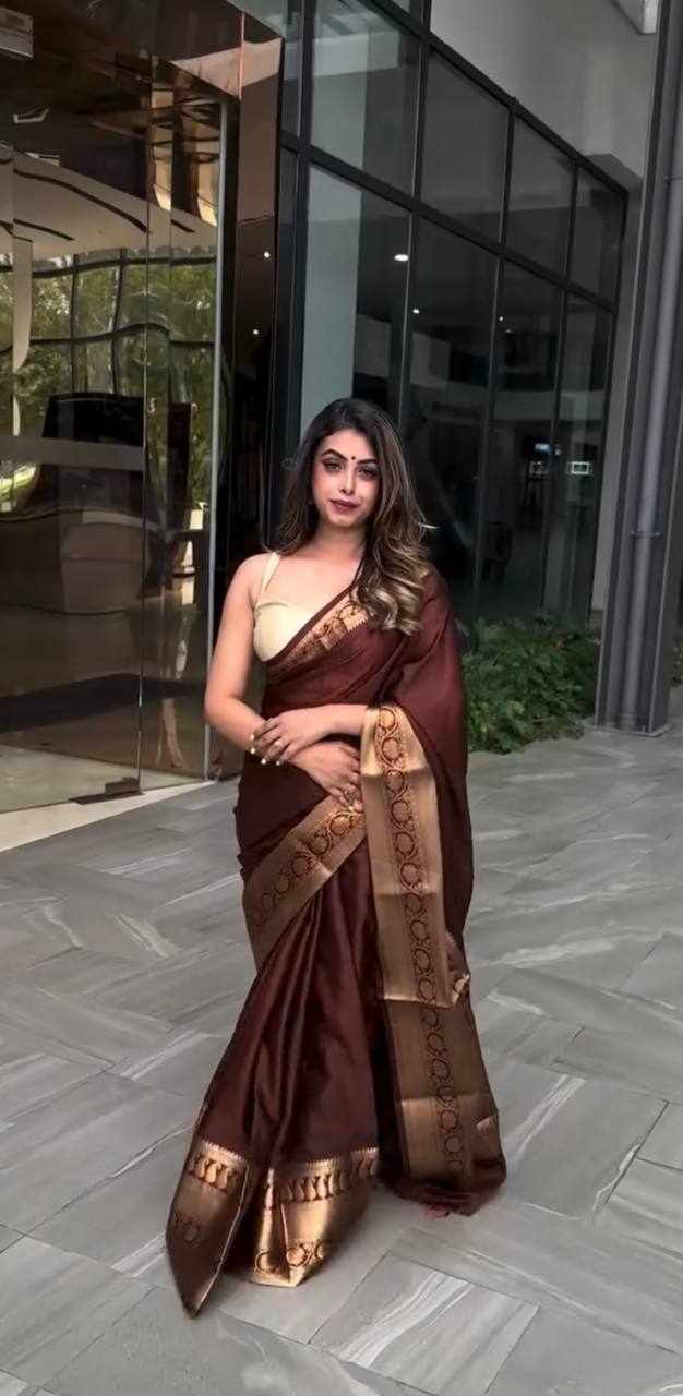 Elegant Maroon Silk Saree