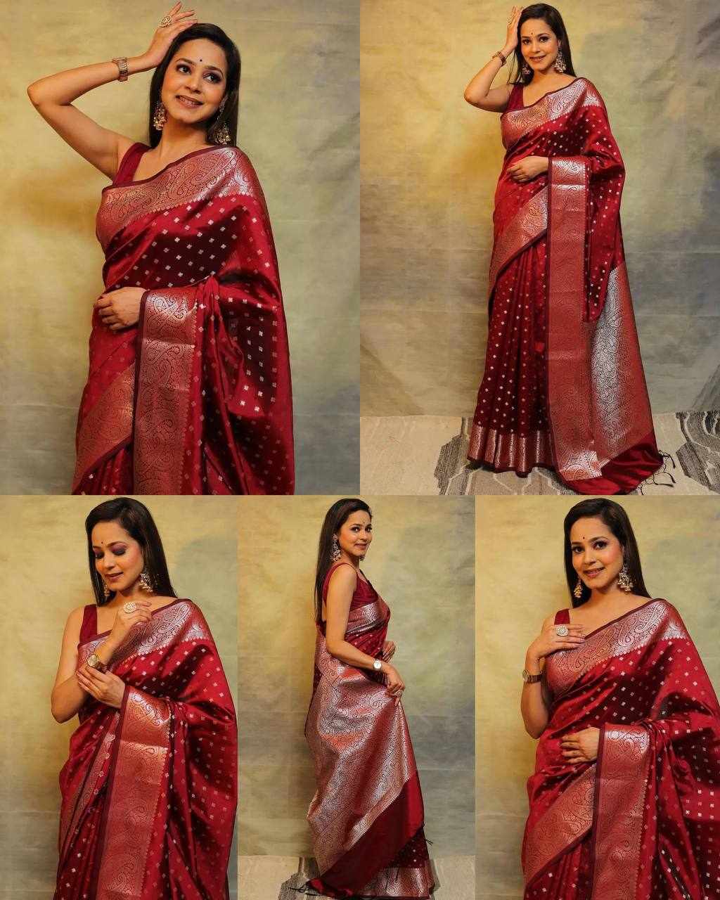 Red Banarasi Silk Saree